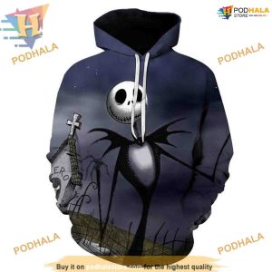 Jack Skellington 3D Printed Hoodie, A Creative Christmas Gift