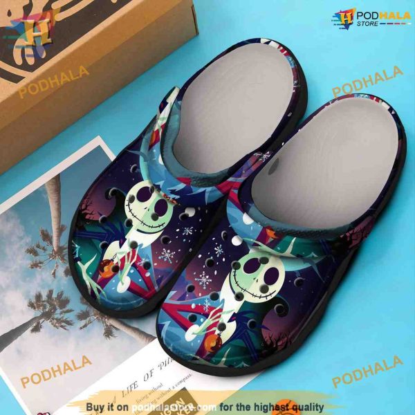 Jack Skellington Nightmare Before Christmas Movie Crocband Crocs, Funny Gifts