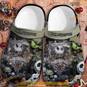Jack Skellington Nightmare Christmas Crocband Crocs, Funny Christmas Gifts