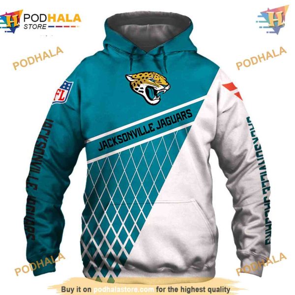 Jacksonville Jaguars 3D Hoodie, Affordable NFL Merchandise Gift