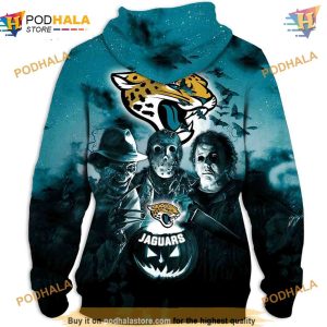 Jacksonville Jaguars NFL Hoodie 3D Halloween Horror NFL Merchandise 2