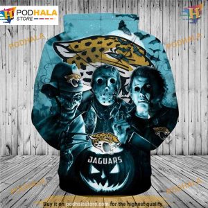 Jacksonville Jaguars NFL Hoodie 3D Horror Night NFL Apparel Halloween 2