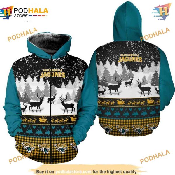 Jacksonville Jaguars NFL Hoodie 3D, Perfect NFL Apparel Christmas Gift