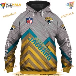 Jacksonville Jaguars NFL Hoodie 3D, S-5XL NFL Apparel Long Sweatshirt