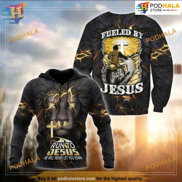 Jesus He Will Never Let You Down All Over Printed 3D Hoodie