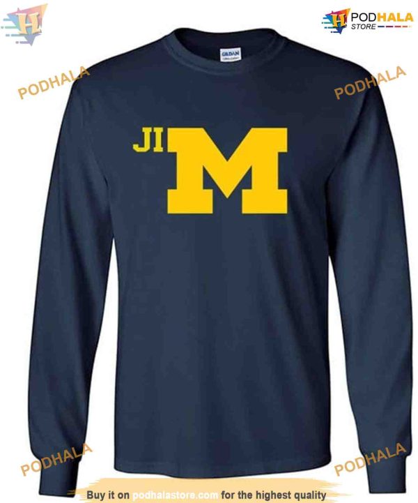 Jim Harbaugh T-shirt, Trending Michigan Football, Free UofM Gear
