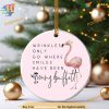 Jimmy Buffett Inspired Ornament, Flamingo Funny Christmas Ornaments