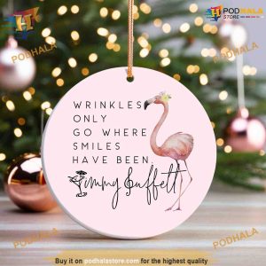 Jimmy Buffett Inspired Ornament Flamingo Funny Christmas Ornaments 2