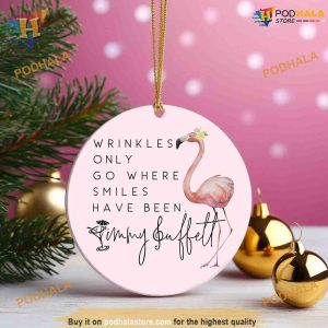 Jimmy Buffett Inspired Ornament Flamingo Funny Christmas Ornaments 3