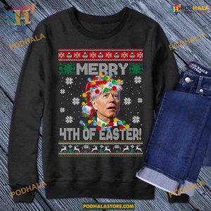 Joe Biden 4th of Easter Christmas Tee, Family Christmas Shirt Ideas