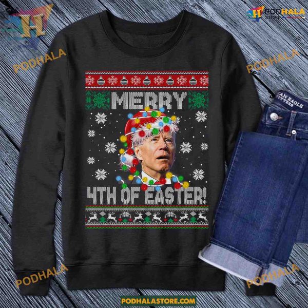 Joe Biden 4th of Easter Christmas Tee, Family Christmas Shirt Ideas