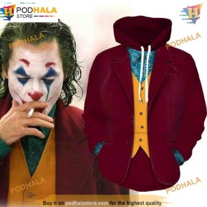 Joker 3D Hoodie Movie Horror Killer Trending Apparel 3