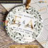 Just Married Mr & Mrs Personalized Ornament, Wedding Keepsake