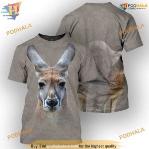 Kangaroo Full All Over Printed Funny Animal 3D Hoodie Sweatshirt 3
