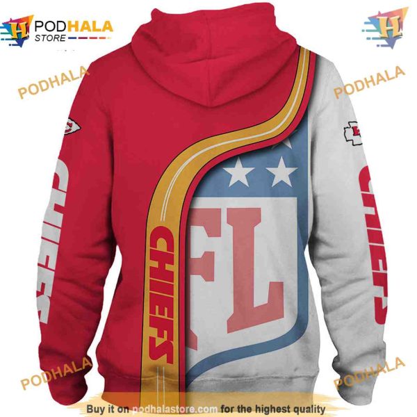 Kansas City Chiefs 3D Hoodie Pullover Sweatshirt NFL for fans, Chiefs Gifts