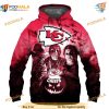 Kansas City Chiefs Hoodie 3D Halloween Horror, Chiefs Apparel Gift