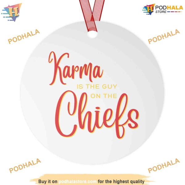 Karma Chiefs 2023 Metal Ornaments, Personalized Family Christmas Decor