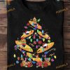 Kayak Santa Hat & Xmas Lights Shirt, Matching Family Xmas Shirt