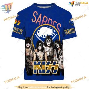 Kiss Band Style Personalized NHL Buffalo Sabres 3D Hoodie Exclusive 2