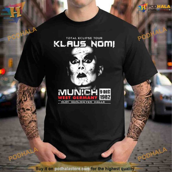 Klaus Nomi Tour Black Prin Shirt For Women Men