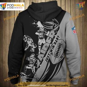Las Vegas Raiders NFL Hoodie 3D Cartoon Trendy NFL Apparel Design 2
