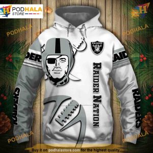 Las Vegas Raiders NFL Hoodie 3D Graphic, Affordable NFL Apparel