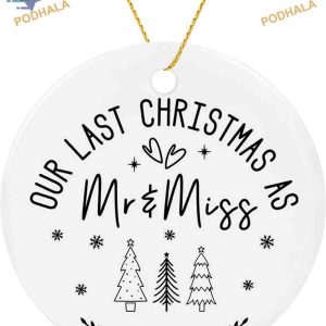 Last Christmas as Mr and Mrs Ornament 2023, Personalized Memory Keepsake