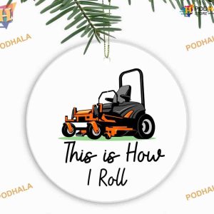 Lawn Mower Ornament Personalized Family Christmas Tree Decor for Men