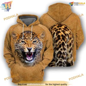 Leopard Animal Costume Full All Over Printed 3D Hoodie Sweatshirt 1