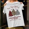 Leopard Plaid Christmas Trees Listen Shirt, Family Christmas Shirt Ideas