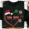 Leopard Print Dog Mom Xmas Shirt, Trendy Best Family Christmas Gifts