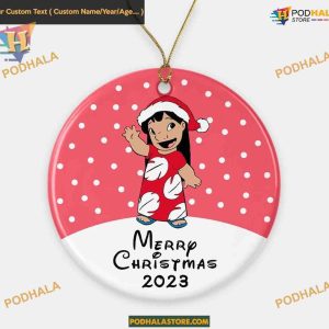 Li-Lo Merry Christmas 2023 Ornament, Personalized Family Christmas Ornaments
