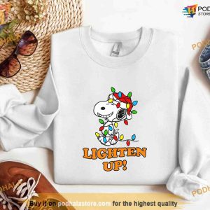Light Up Christmas with Snoopy Trendy Peanuts Sweatshirt, Xmas Gifts
