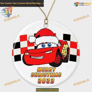 Lightning-Mcqueen Christmas 2023 Ornament, Custom Ornament Gift for Fans