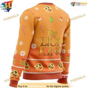 Lion King Pumba Ugly Christmas Sweater Family Friends Funny Festive Wear 2