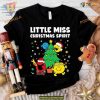 Little Miss Christmas Spirit Tree Shirt, Matching Family Xmas Shirt