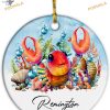Lobster Christmas Ornament 2023 Ornament, Personalized Sea Life Keepsake Ornament