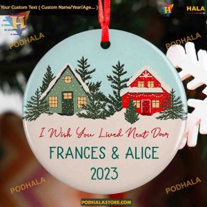 Long Distance Friendship 2023 Ornament, Personalized Best Friend Gift