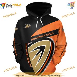 Long Sleeve 3D Anaheim Ducks Hoodie Perfect Merch for Fans 1