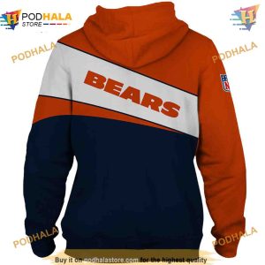 Long Sleeve Chicago Bears 3D Hoodie NFL Bears Clothing 2