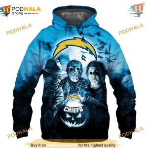 Los Angeles Chargers 3D Hoodie Halloween Horror Night Gift 1