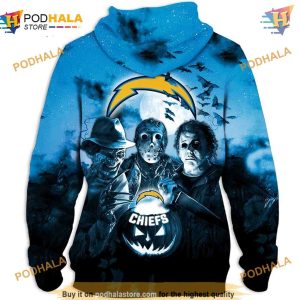 Los Angeles Chargers 3D Hoodie Halloween Horror Night Gift 2