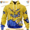 Los Angeles Rams 3D Hoodie Gift, Devil Eyes Fan Apparel