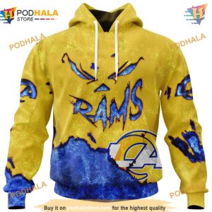 Los Angeles Rams 3D Hoodie Gift, Devil Eyes Fan Apparel