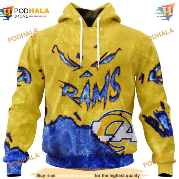 Los Angeles Rams 3D Hoodie Gift, Devil Eyes Fan Apparel