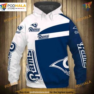 Los Angeles Rams 3D Hoodie Gift, NFL Fan Sweatshirt