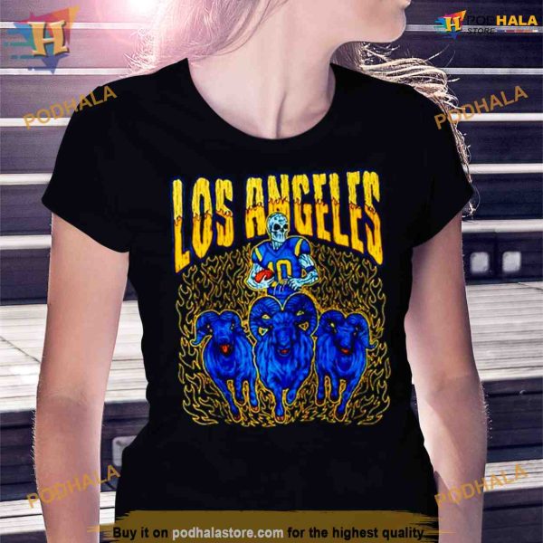 Los Angeles Rams football skeleton Shirt For Women Men