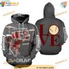Love Drums 3D Printed Hoodie, All Over Print & Music Trending Gifts