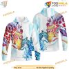 Love Giraffe Mother And Son Colorfull Full Over Printed Unisex 3D Hoodie
