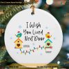 Love Knows No Distance Personalized Relationship Ornament, Together in Spirit